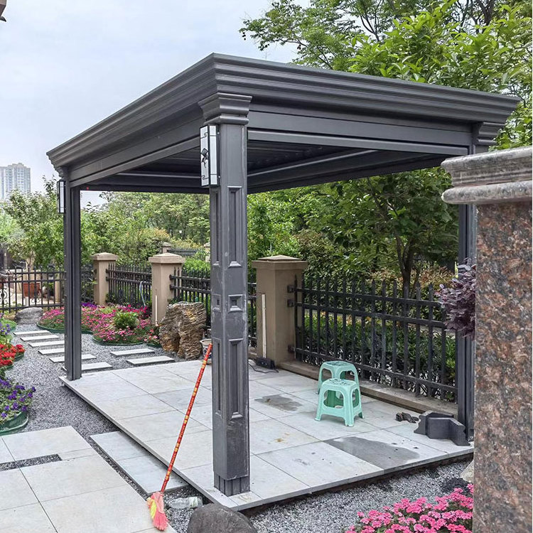 Custom Size 3x3  3x6 12x12 10x12 Covered Aluminum Gazebo