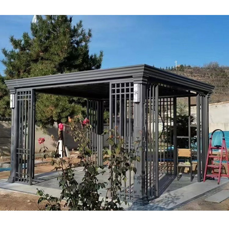 Aluminum Alloy Pavilion Windproof And Moisture-proof Courtyard Villa Pavilion Garden Awning Outdoor Balcony Sun Canopy