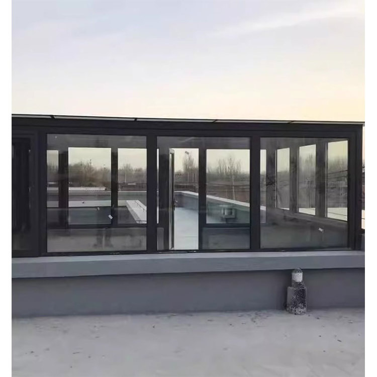 House Window Glass Design Prefab Sun Porch Patio Screen Enclosure For Home Garden Design Balcony Aluminum Windows Fram Sunroom