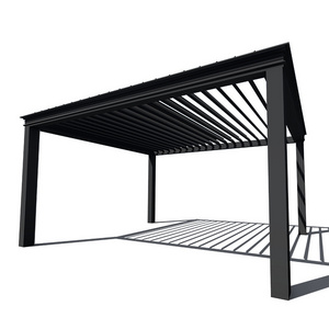 High quality MOTORIZED ALUMINUM metal 3x3m VILLA PERGOLA Backyard