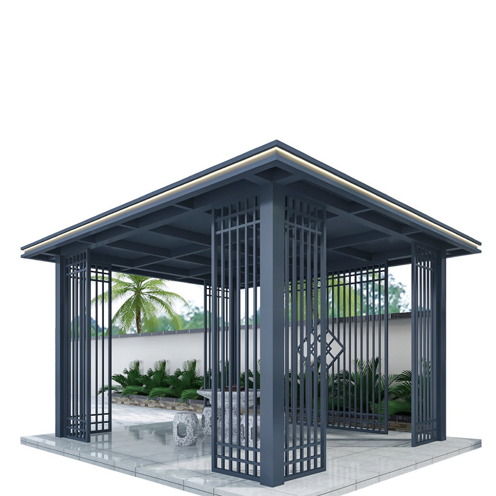 Aluminum Alloy Pavilion Windproof And Moisture-proof Courtyard Villa Pavilion Garden Awning Outdoor Balcony Sun Canopy