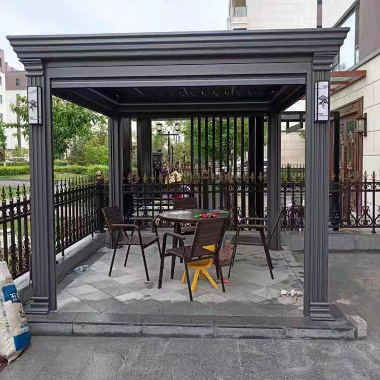 Custom Size 3x3  3x6 12x12 10x12 Covered Aluminum Gazebo