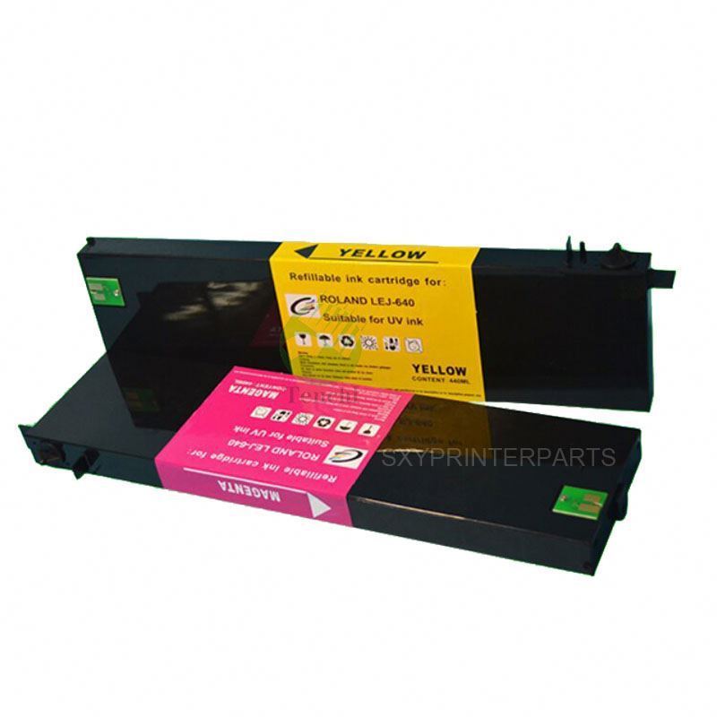 Compatible new LEJ-640 UV Ink Cartridge for Roland LEC-540 LEC-330 LEC-300 LEJ-640 LEF-20 empty UV cartridge in 440ml