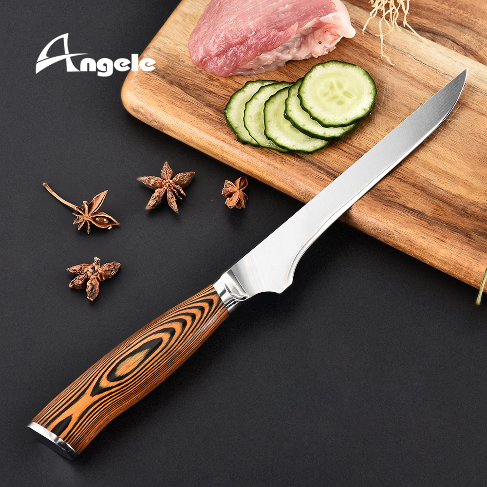 2023 new product 6inch Boning Fillet Knife with Pakka Wood Handle boning knife