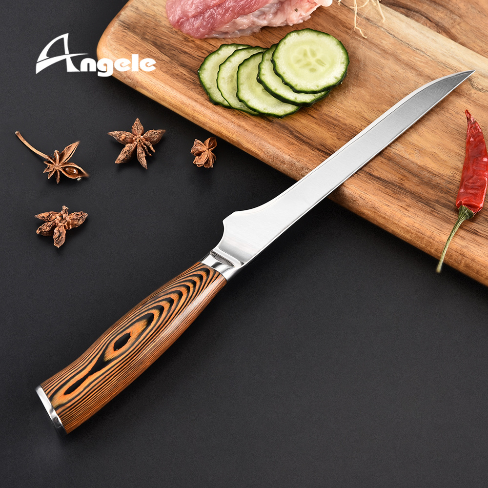 2023 new product 6inch Boning Fillet Knife with Pakka Wood Handle boning knife