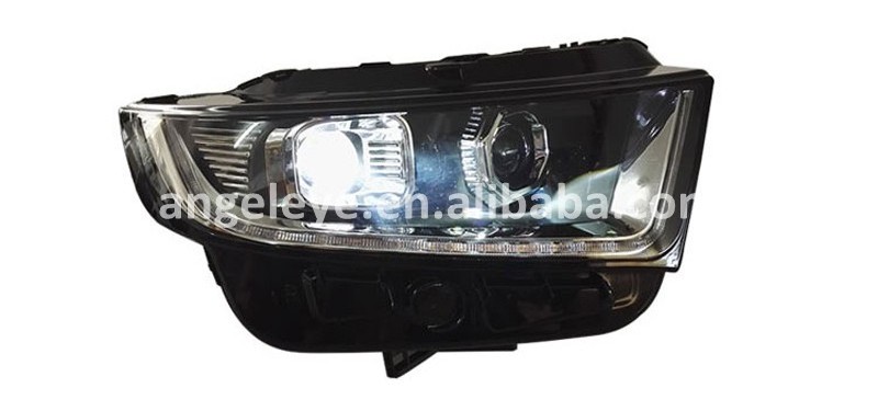 2015-2016 Year for Ford Edge LED Headlight front lamp for Edge Front lights with LED DRL Black Housing TL