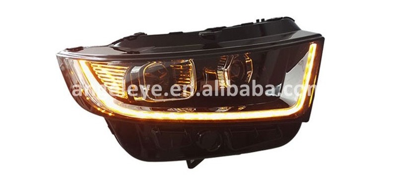 2015-2016 Year for Ford Edge LED Headlight front lamp for Edge Front lights with LED DRL Black Housing TL