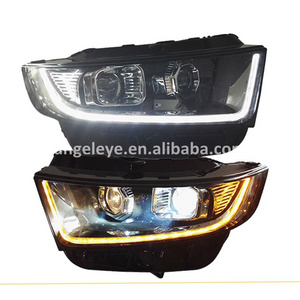 2015-2016 Year for Ford Edge LED Headlight front lamp for Edge Front lights with LED DRL Black Housing TL