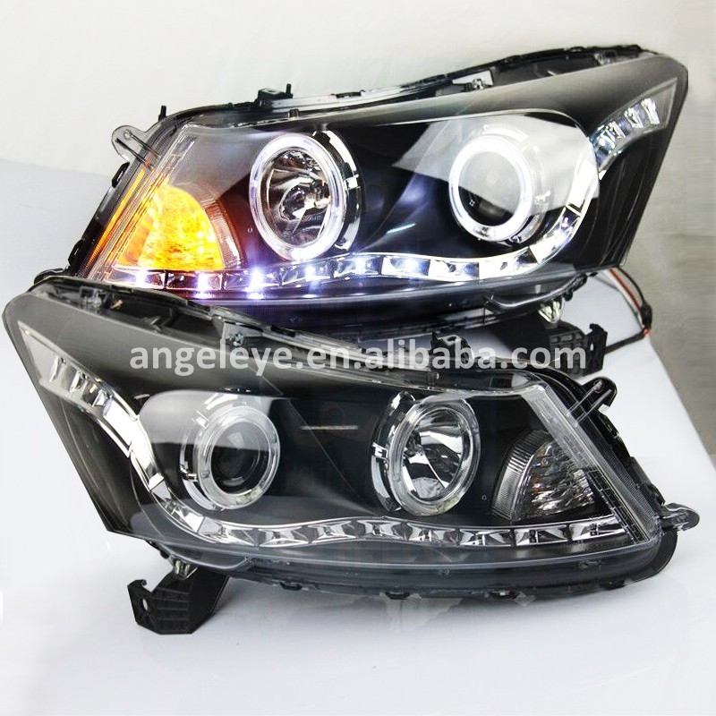 Headlight for HONDA For Accord LED Angel Eyes Head Lamp front light for Accord 2008-2012 Year LD