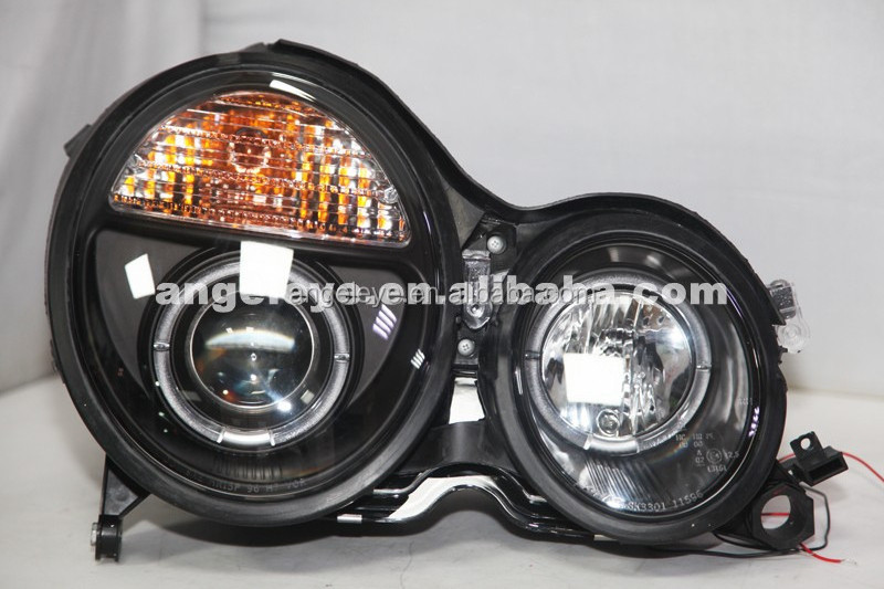 For Mercedes-Benz W210 E200 E230 E240 1999-2001 year LED Angel Eyes Headlights SN