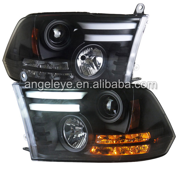 2011-2014 year FOR Chrysler Dodge Ram 1500 LED Headlight for Dodge Ram head lamp black SN