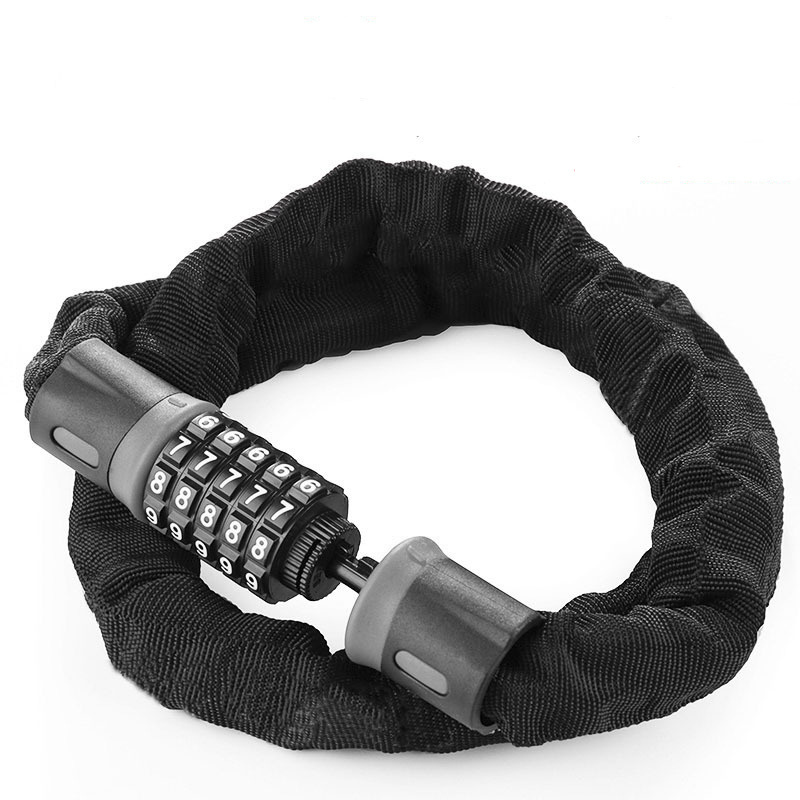 Anti-theft 5 Password Combination Bicycle  Chain Bike Lock For Scooter Motorcycle