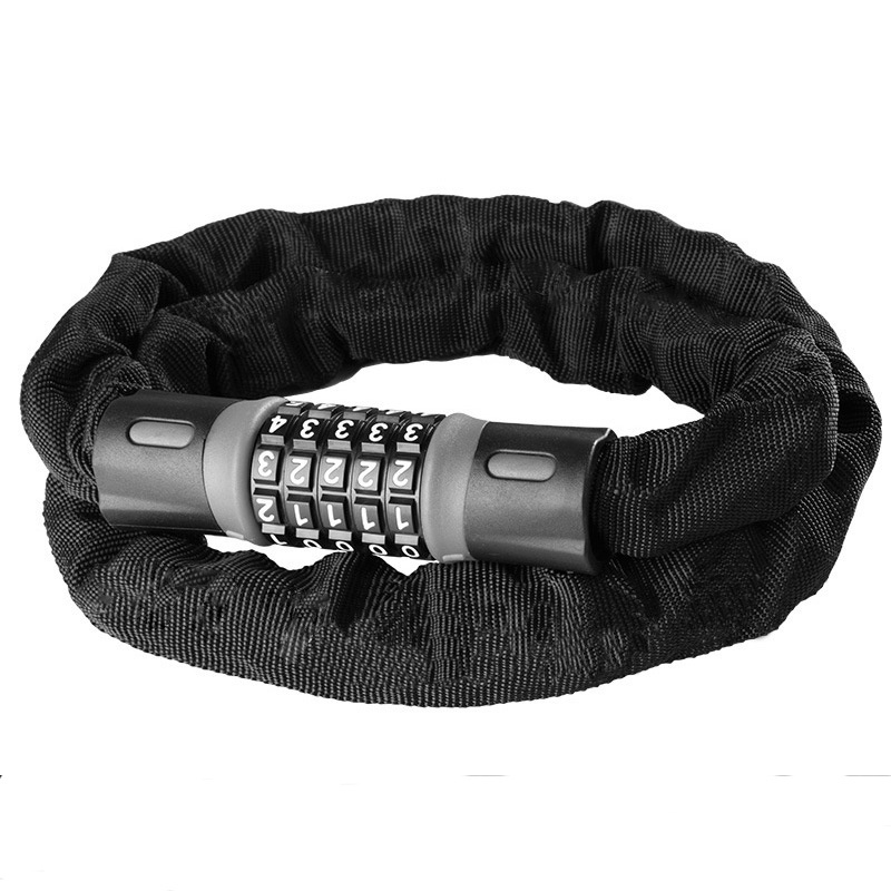 Anti-theft 5 Password Combination Bicycle  Chain Bike Lock For Scooter Motorcycle