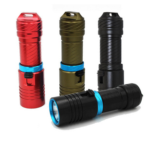 XM-L2 18650 Battery High Quality Aluminum Alloy Underwater Waterproof Diving Flashlight