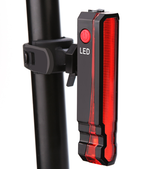 LED Bicycle Tail Light USB Rechargeable Laser COB Rear Lamp Cycling Safety Warning light with Laser Pointer