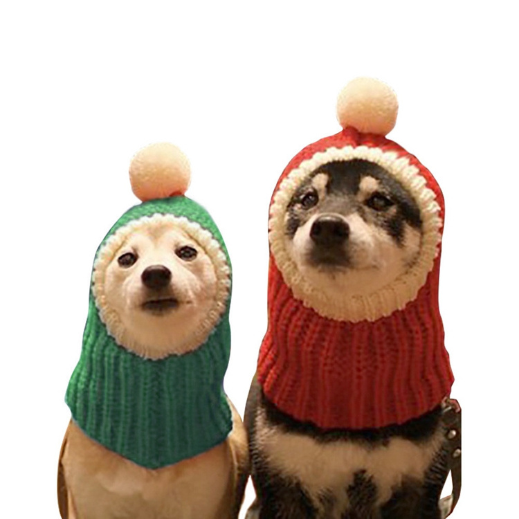 Free Sample Top Seller Hats For Dogs Knit Luxury Winter Designer Christmas Pet Dog Hat