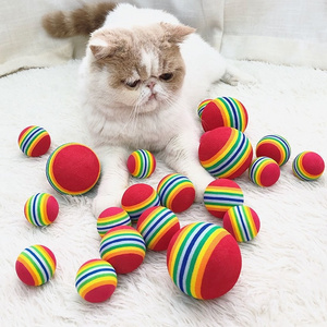 Mainan Kucing Juguetes Para Gatos Toys For Cats Rainbow Ball Jouet Pour Chat Bulk Pet Interactive Best Cat Toys