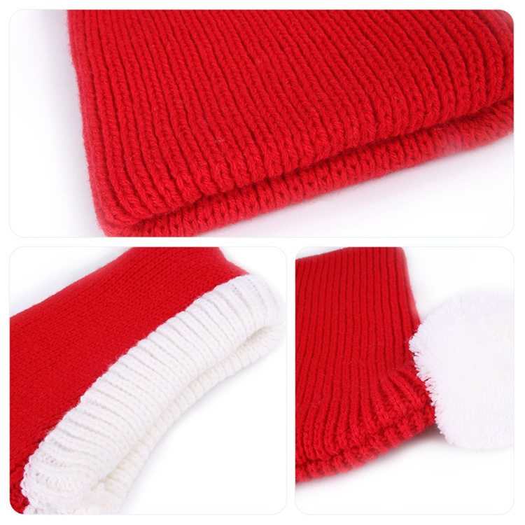 Free Sample Top Seller Hats For Dogs Knit Luxury Winter Designer Christmas Pet Dog Hat