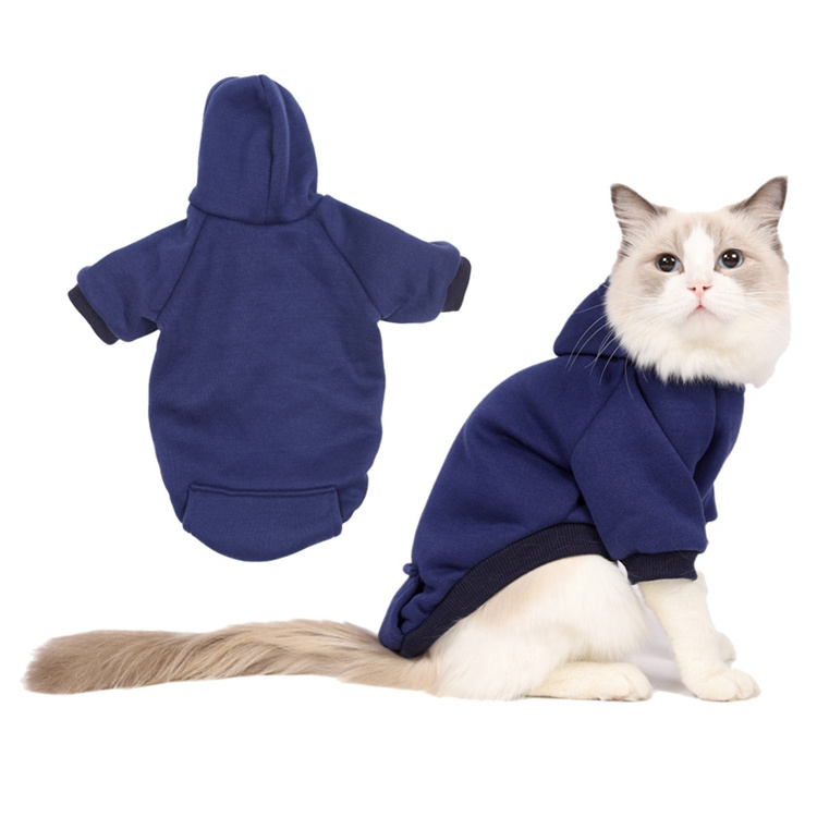 Roupas Diferentes Para Cachorros Wholesale Cotton Plain Designer Brand Canvas Pet Pouch Matching Hoodie Woof Dog Clothes