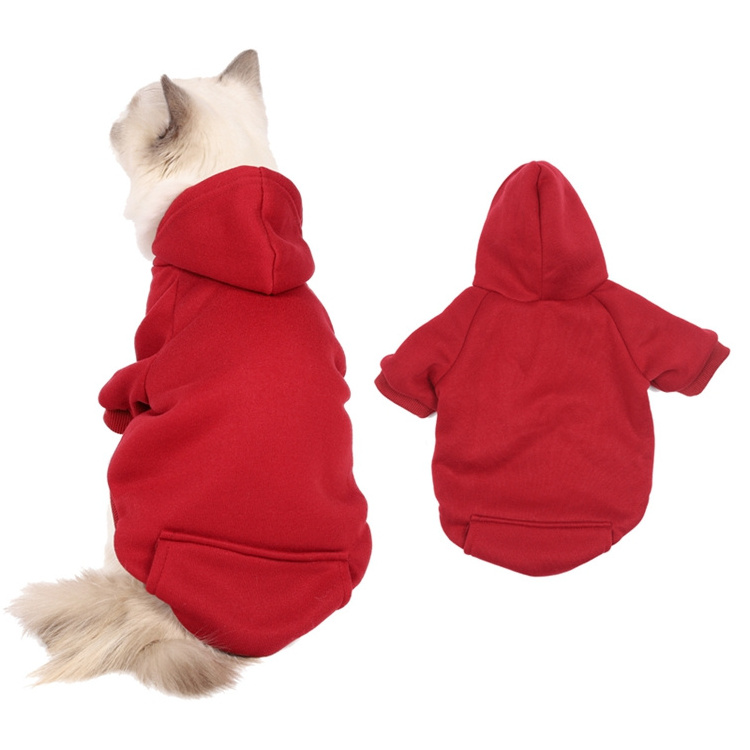 Roupas Diferentes Para Cachorros Wholesale Cotton Plain Designer Brand Canvas Pet Pouch Matching Hoodie Woof Dog Clothes