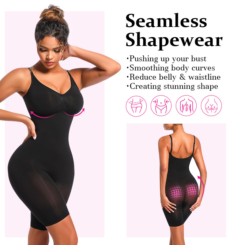 Custom Service Corset Jumpsuit Full Shapewear High Elastic Enhancer Butt Lifter Shaper Women Seamless Body Shaper For Women