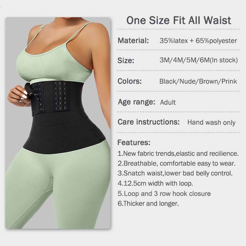 Underwear Waist Trainer Shaper Fitness Workout Sports Long Torso Vendors Thick Wrap Belt With Loop Without Bone Women