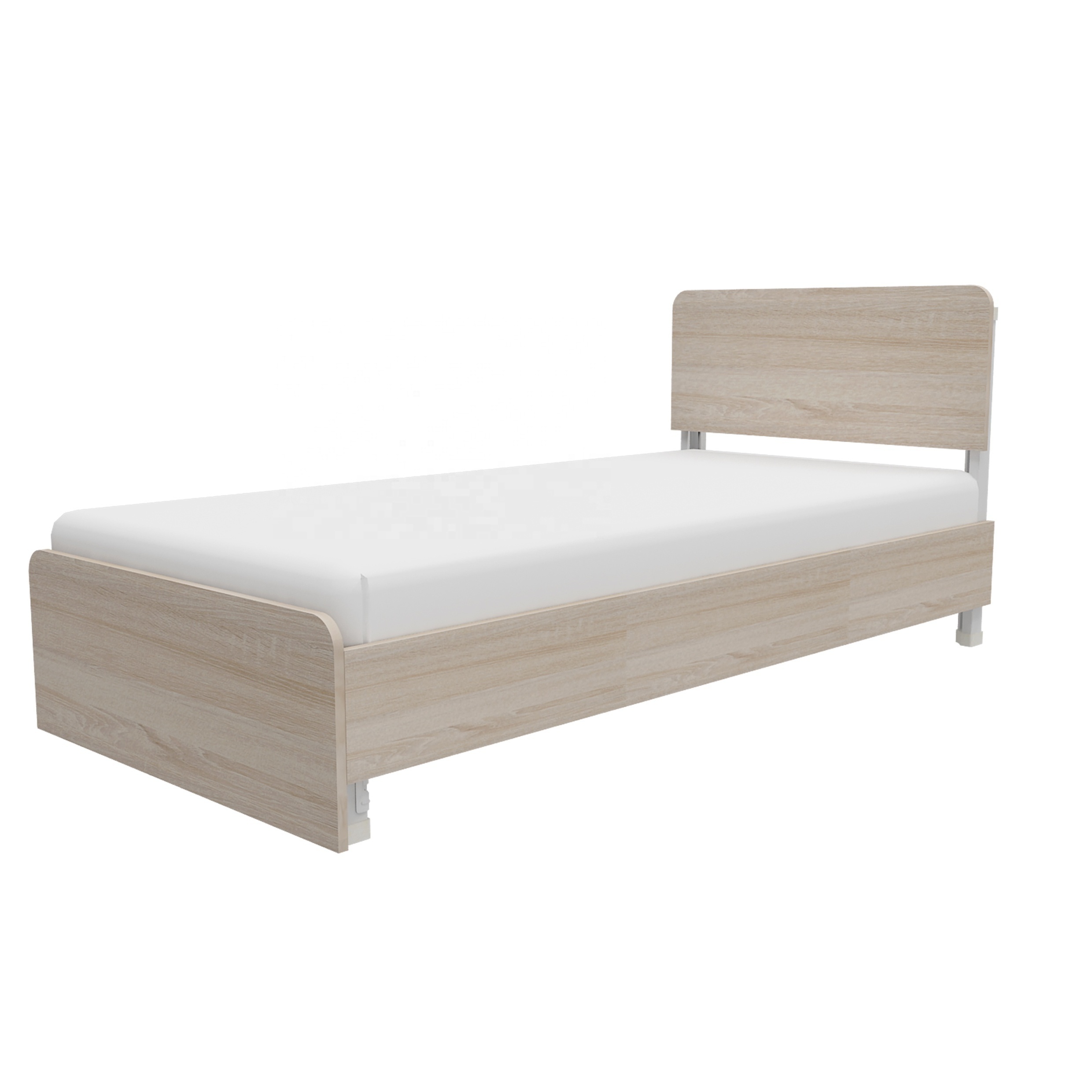 Cheap wooden Single bed,wood single cot bed for bedroom furniture set modern Hotel single bed