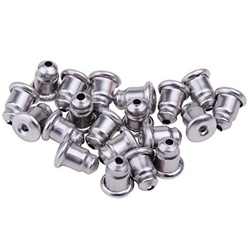 Stainless Steel Earring Safty Back Nut Earnut Clasp Stopper Butterfly Clutches Jewelry Earring Components Making Findings