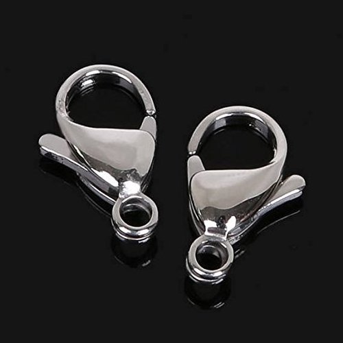 Stainless Steel Lobster Clasps Claw Clasps for Bracelet Necklace Jewelry Making Findings