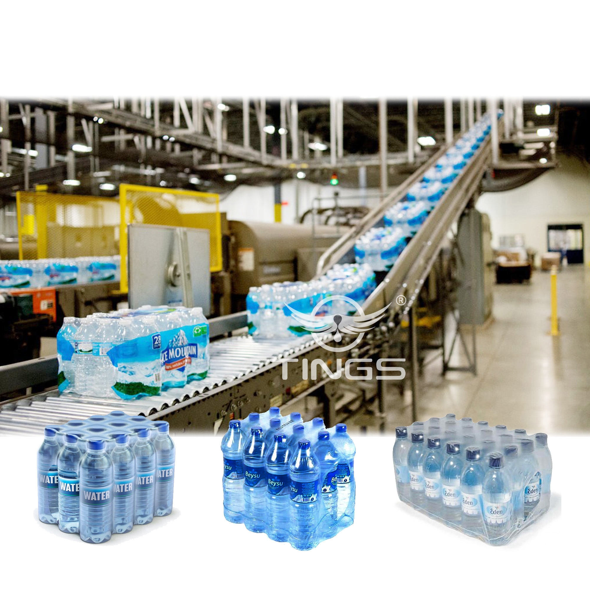 Full automatic mineral water production line water bottling filling machine