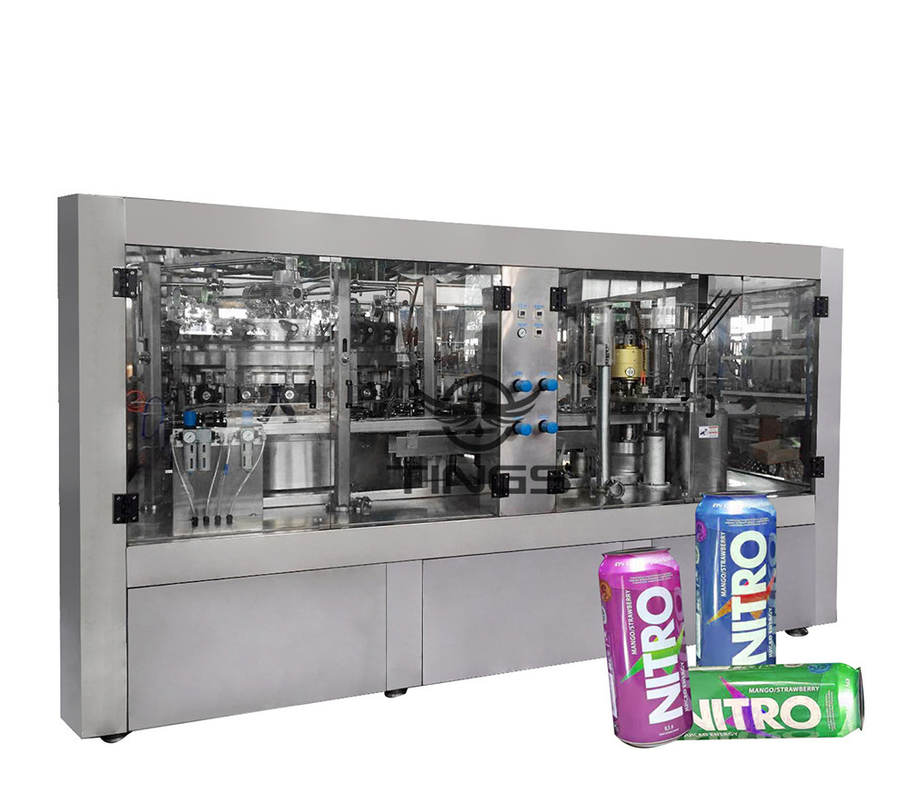 Tin Can Carbonated Beverage Soda Making Machine Production Line Complete Aluminum Juice Filling Machine Beer Machine Turkey 100%