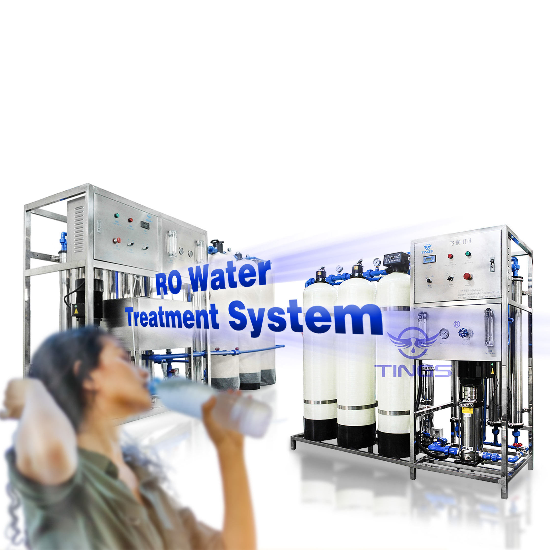 Drinking Reverse Osmosis RO Purifying Purification System Mineral Filter Purifier Purify Water Treatment Machine Plant