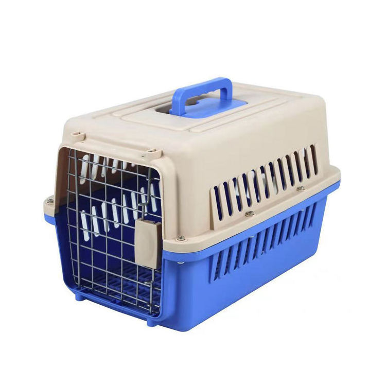 Portable pink luxury heavy duty large travel dimension pet cages heavy duty animal crate for dog