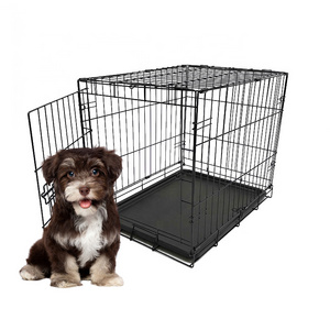 Popular 36 Inch Single Door Foldable Metal Dog Cage Kennel Iron Wire Dog Crate