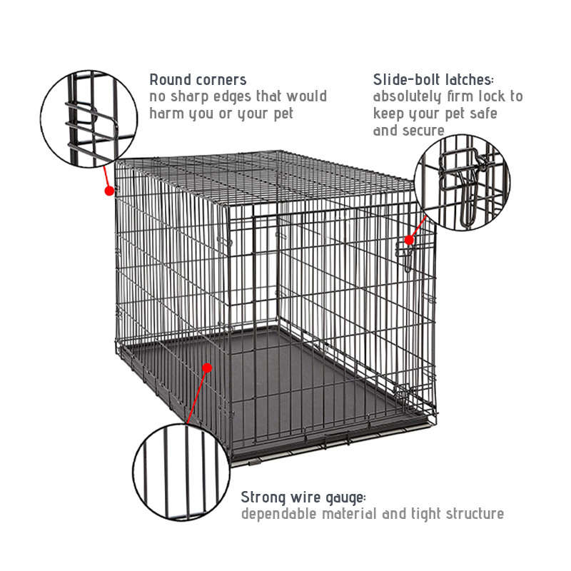 Super Resistant Indoor Stackable Dog Cages Carrying Medium Industrial Cage For Dog Pet Cages Carriers Houses Animal Dog Kennel