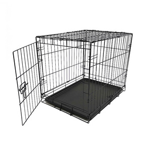 Custom 48Inch Pet Dog Kennel Cage Welded Iron Wire Mesh Folding Metal Dog Crate