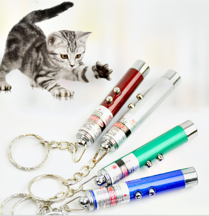 Pet Cat  Laser Toys Pointer Light Interactive Stocked Cat Laser