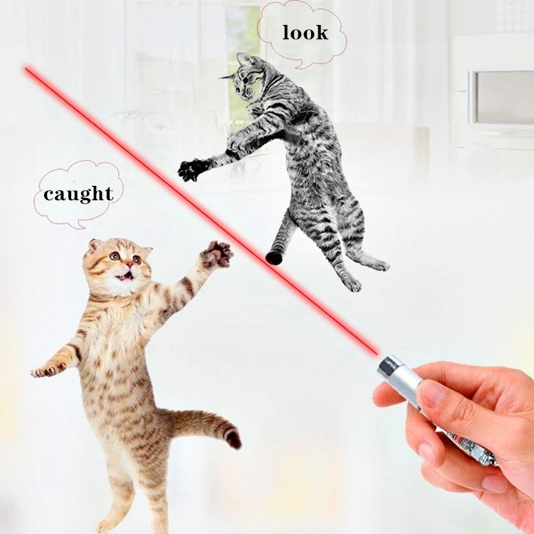 Pet Cat  Laser Toys Pointer Light Interactive Stocked Cat Laser