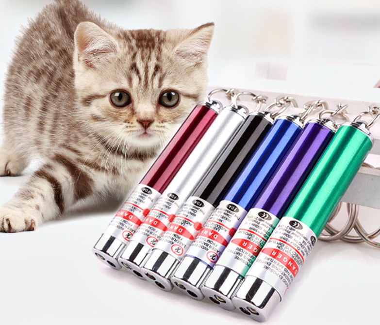 Pet Cat  Laser Toys Pointer Light Interactive Stocked Cat Laser