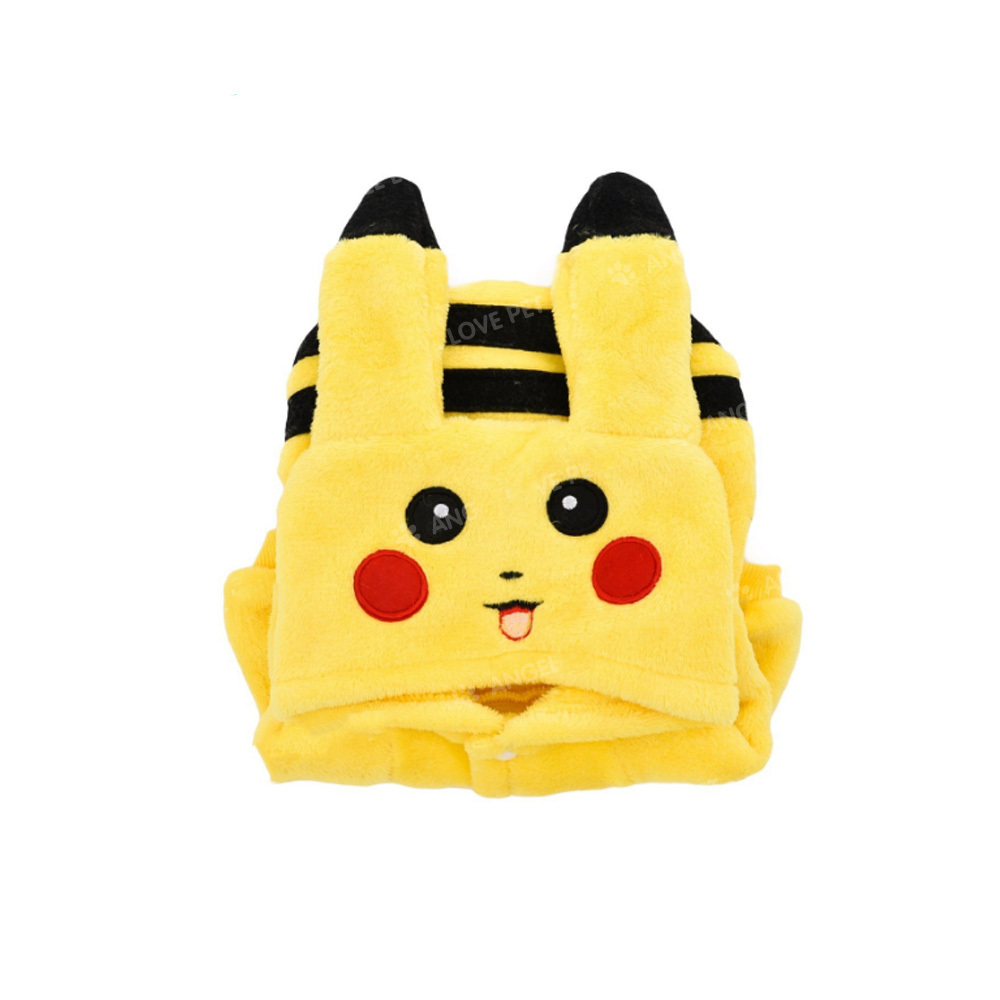 Cartoon Pikachu Design Pet Clothes Dog Puppy Hoodie