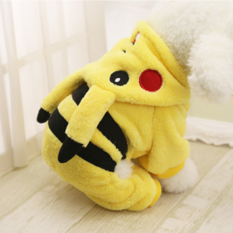 Cartoon Pikachu Design Pet Clothes Dog Puppy Hoodie