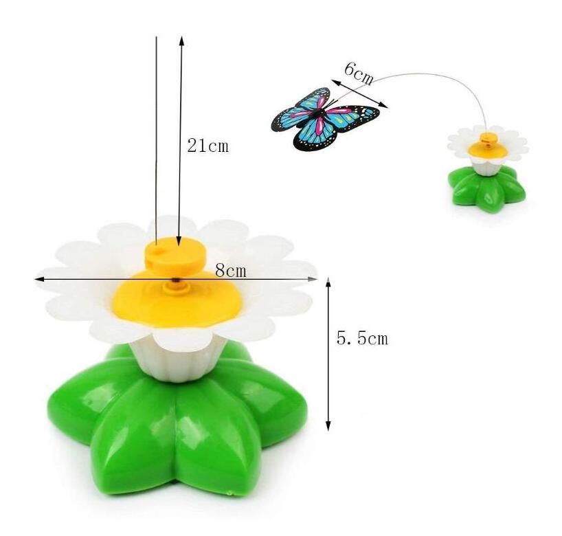 new design Automatic Electric Rotating butterfly rotating cat toy cat teaser interactive toy for cat playing