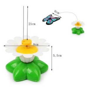 new design Automatic Electric Rotating butterfly rotating cat toy cat teaser interactive toy for cat playing