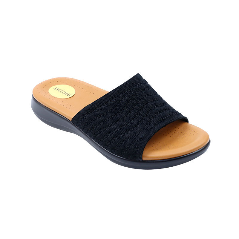 Oem Wedge Sandals Shoe Ladies Soft Beach Platform Fly Weave Female Slides Slippers Women Thick Sole Flat Arab Sandal Slipper