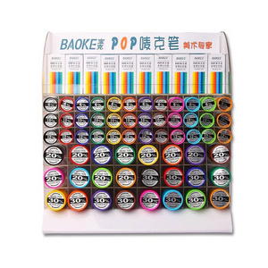 Baoke POP 12 colours 6/10/12/20/30mm alcohol based waterproof posca advertise poster marker pen set with display rack