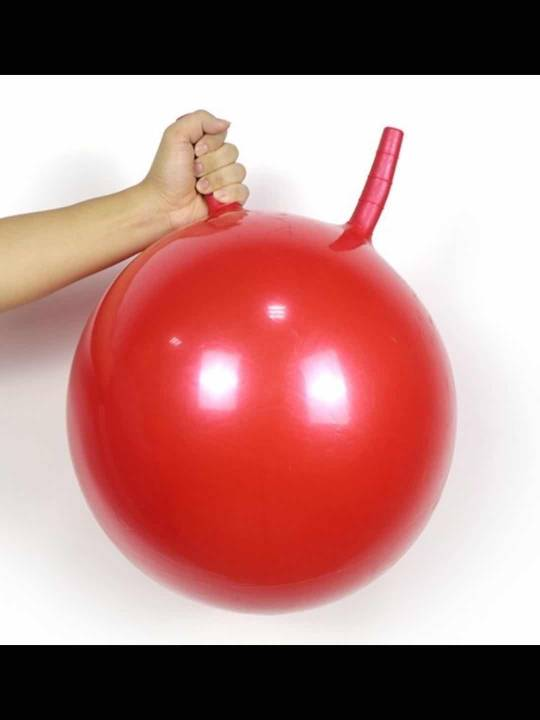 Cheap jumper Bouncing Balls pvc bounce jump bouncy ball with handle educational toys/soft ball