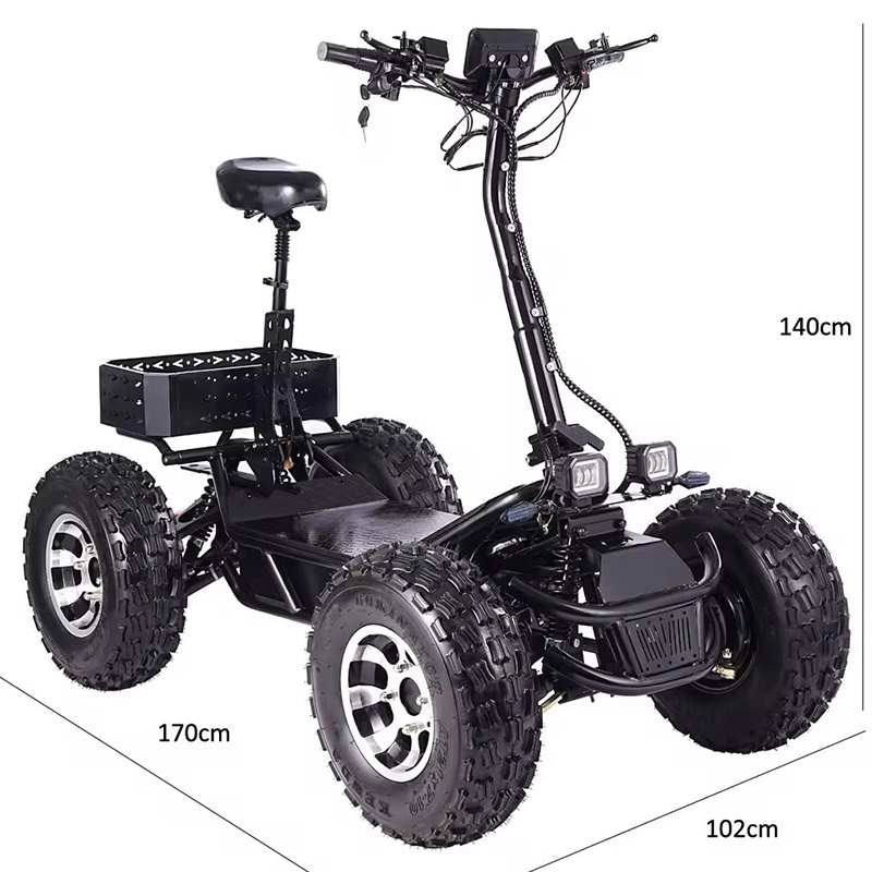 New Arrival ATV 4 Big Wheeler Go Cart off-Road Electric Motorcycle Outdoor Scooter Mountain All-Terrain Vehicle