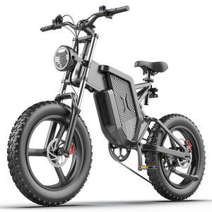 EKX X20 Electric Bicycle 30AH 2000W 48V Adult Mountain Ebike 20 Inch Mountain Moped Men's Road Hydraulic Oil Brake Electric Bike