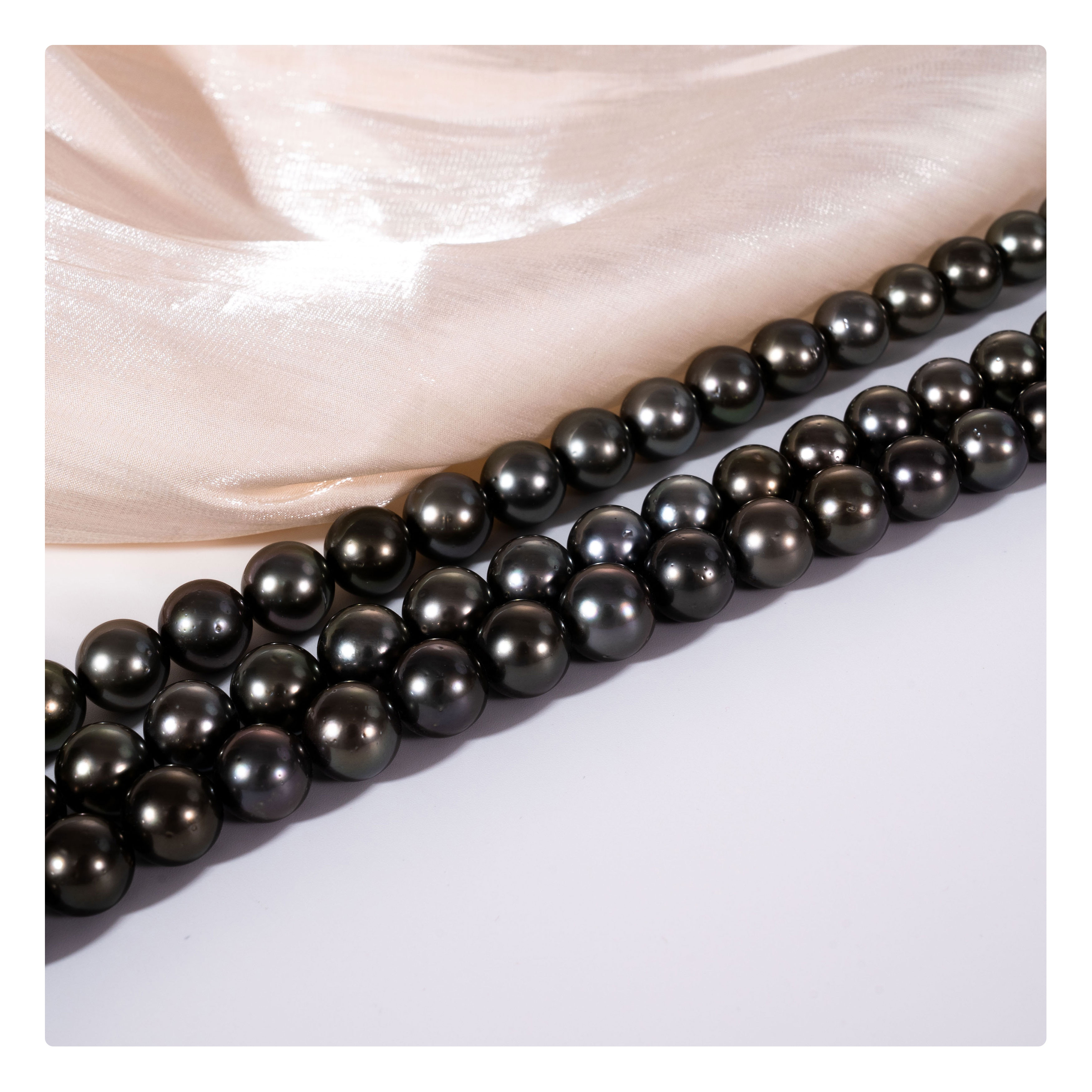 High Luster 9-11mm Round Natural Seawater Tahiti Pearl Flawless Perles Tahitian Pearl Black loose Pearls for Jewelry Making