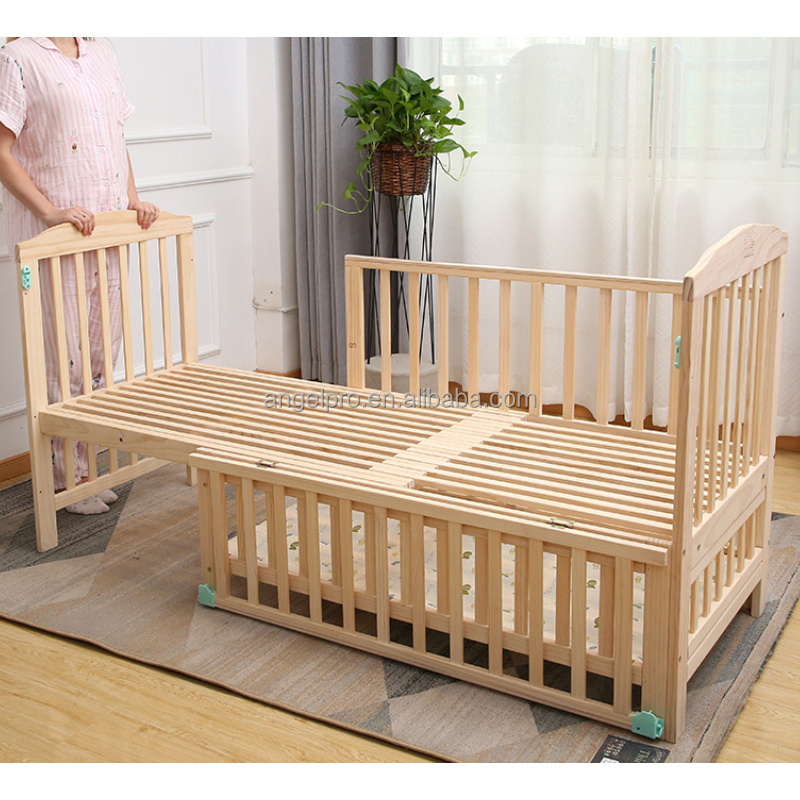 good quality cheap price baby cot bed solid wood cots baby bed swing crib growing children bed